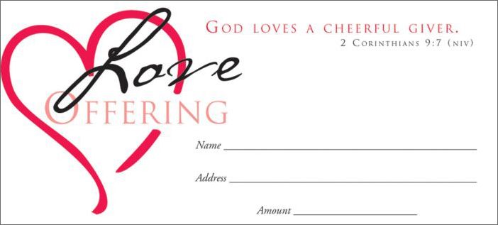 Value Offering Envelope - Love Offering by Anchor Christian Distributors