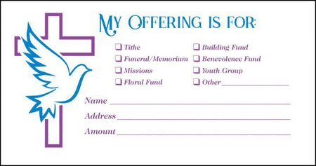 General - Dove and cross - Value Offering Envelope by Anchor Christian Distributors