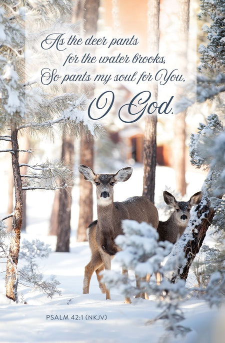General - As the Deer/Psalm 42:1 (NKJV) - Pkg of 100 - Standard Bulletin by Anchor Christian Distributors