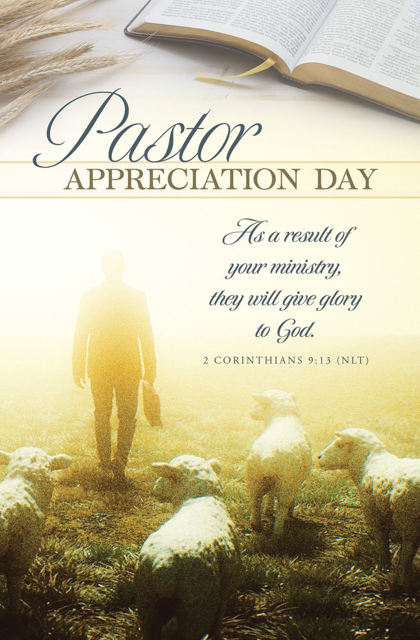 General-Pastor Appreciation; 2 Corinthians 9:13 (NLT)-Pkg 100-Standard Bulletin by Anchor Christian Distributors