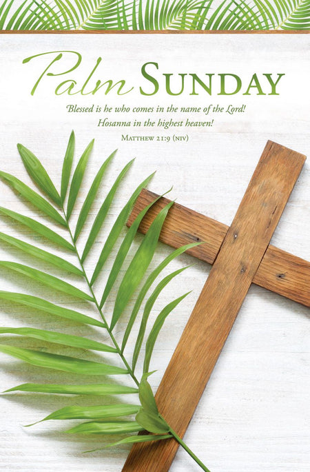 Palm Sunday - Hosanna; Matt 21:9 (NIV) - Pkg 100 - Standard Bulletin by Anchor Christian Distributors