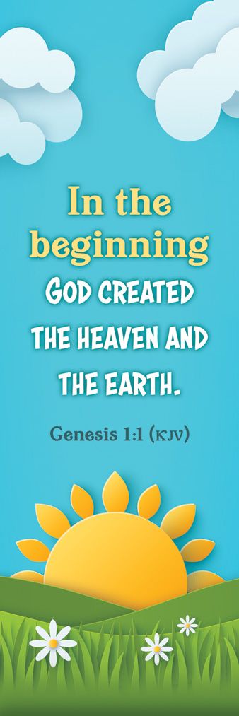 General—Genesis 1:1 (KJV)—Pkg 25—Bookmark by Anchor Christian Distributors