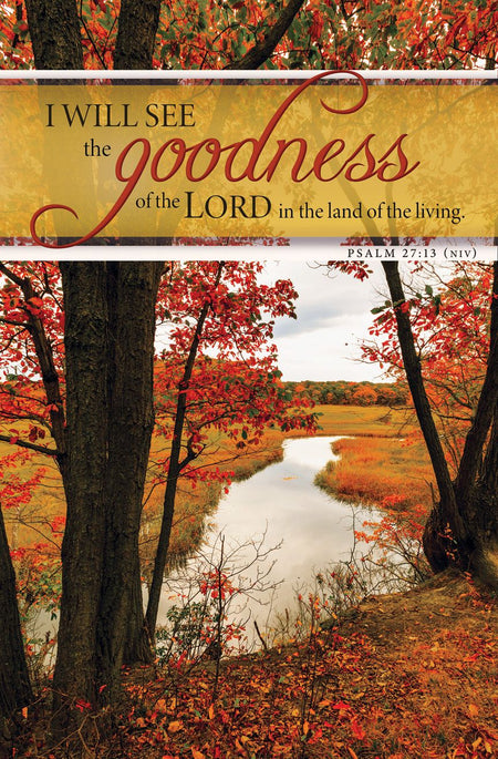 General - I Will See the Goodness; Psalm 27:13 (NIV)-Pkg 100-Standard Bulletin by Anchor Christian Distributors