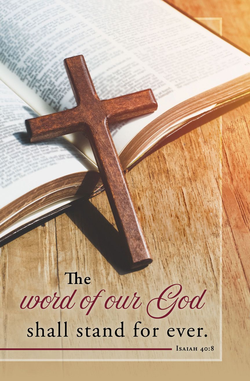 General-The Word of our God; Isaiah 40:8 (KJV)-Pkg 100-Standard Bulletin by Anchor Christian Distributors