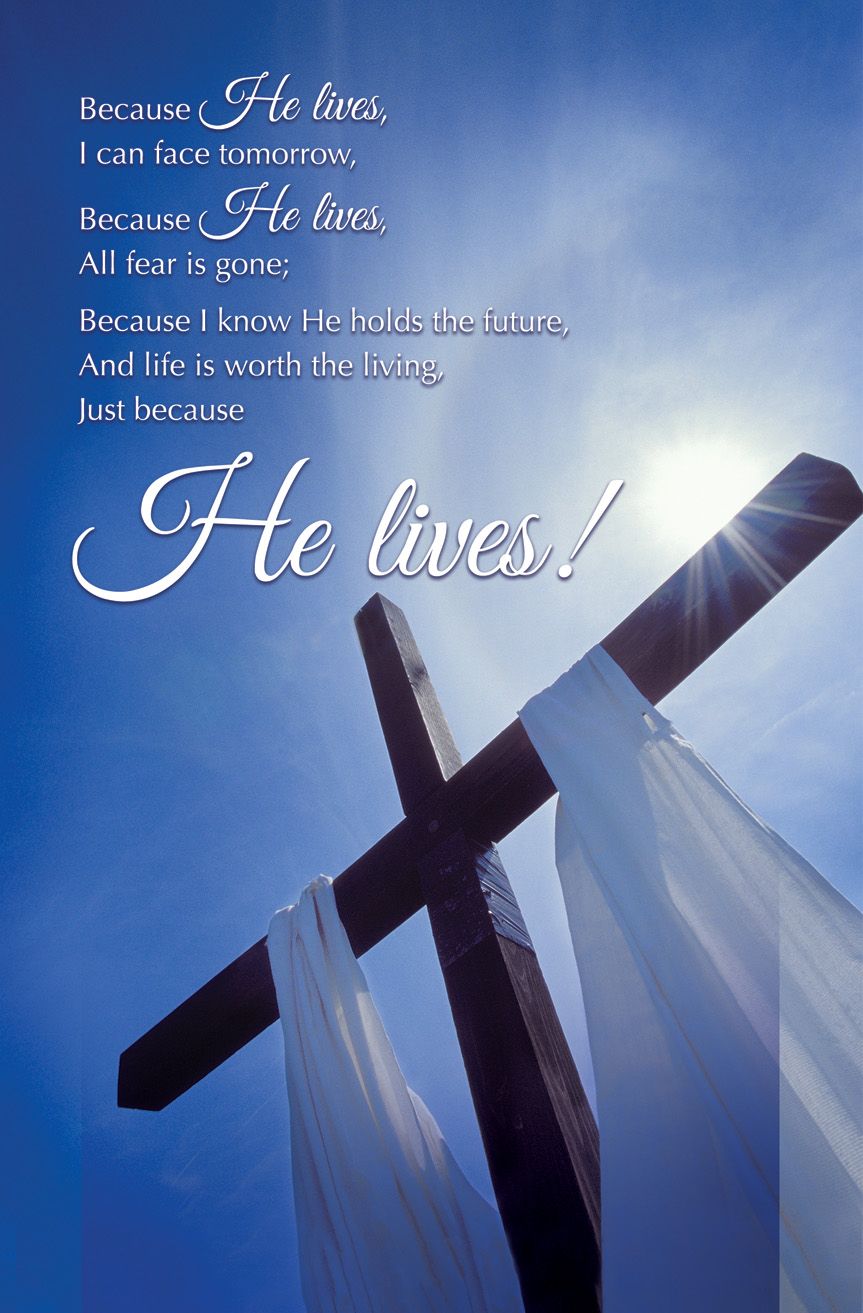 Easter – Because He Lives – Pkg 100 – Standard Bulletin by Anchor Christian Distributors
