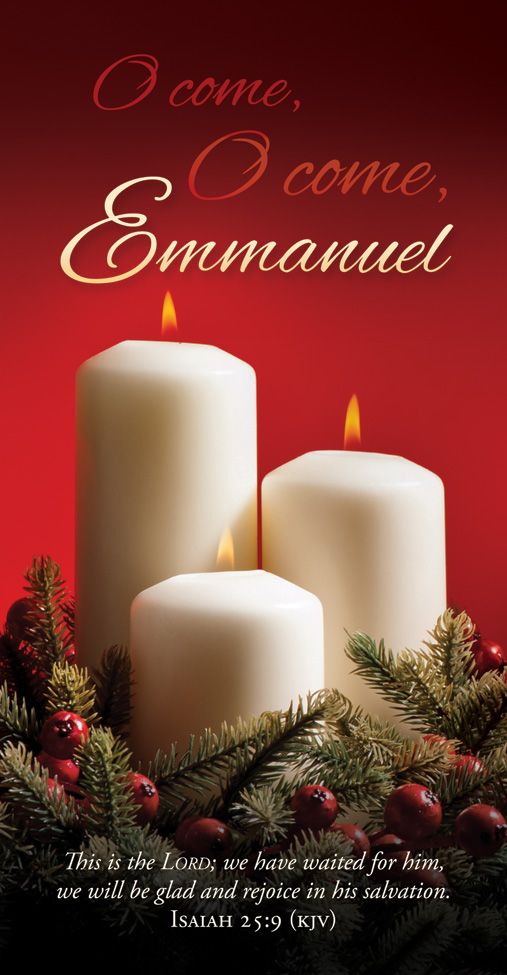 Christmas – O Come, O Come, Emmanuel – Isa 25:9 (KJV) – Pkg 100 – Offering Envelope by Anchor Christian Distributors
