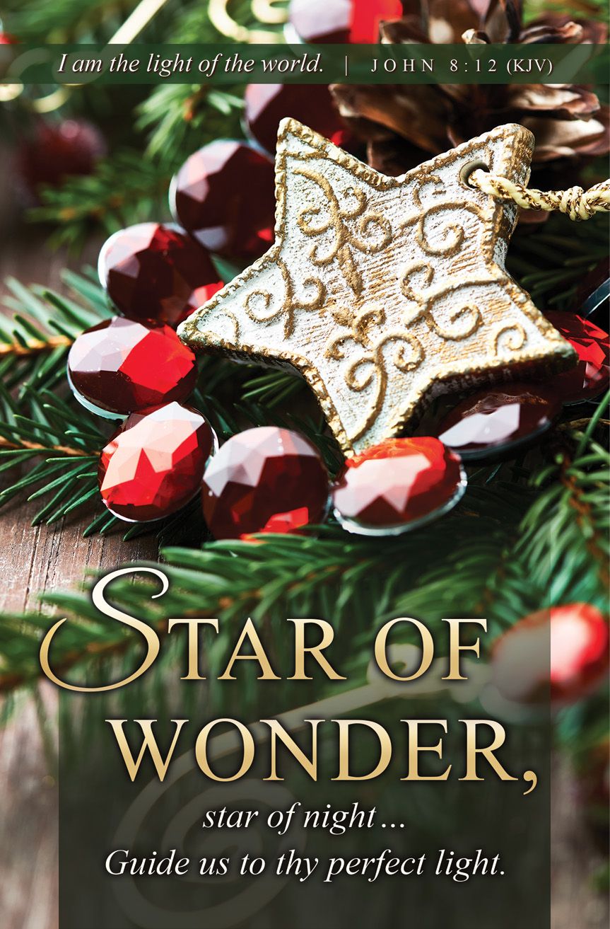 Christmas – Star of Wonder – John 8:12 – Pkg 100 – Standard Bulletin by Anchor Christian Distributors