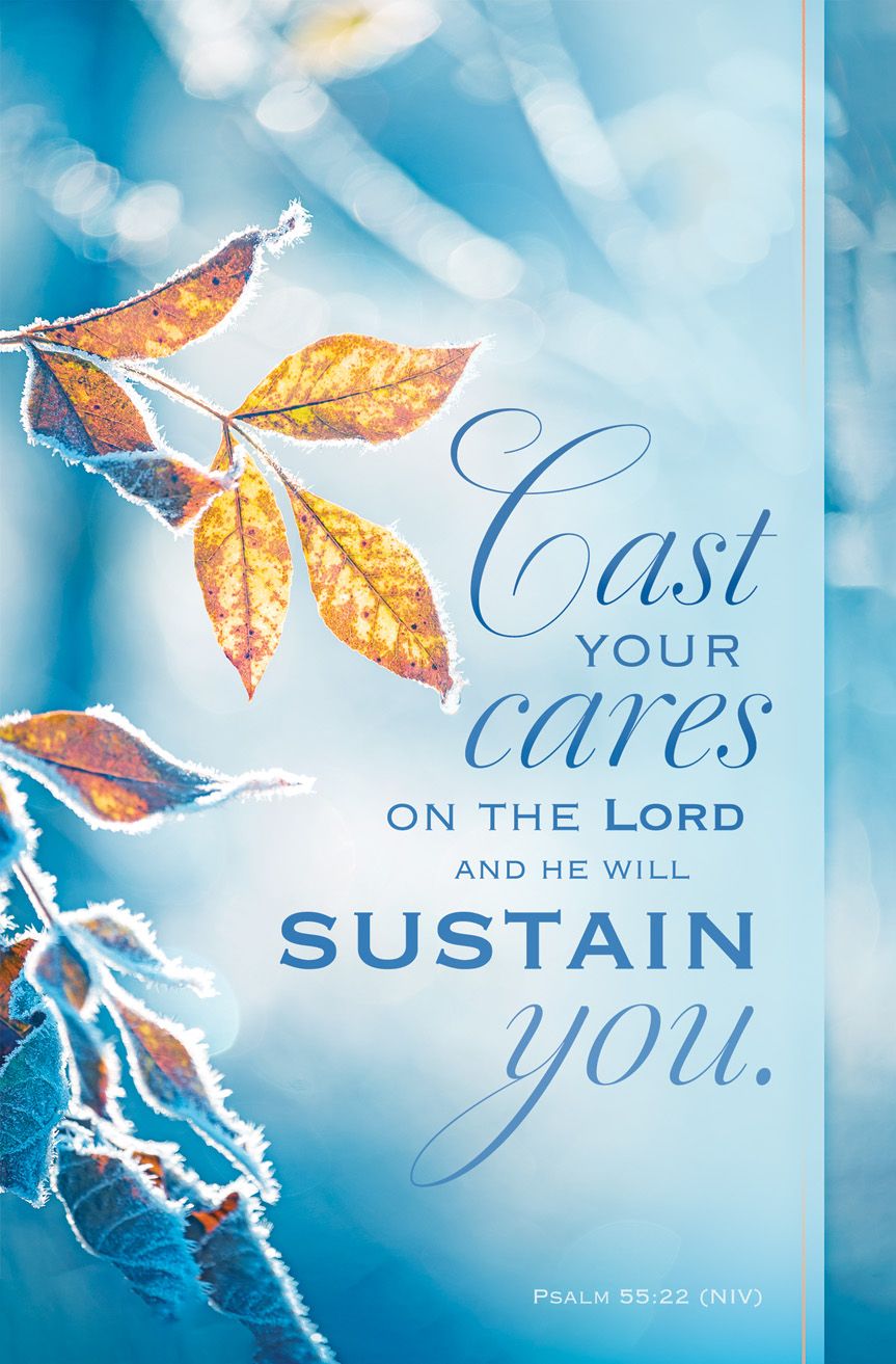 General—Cast Your Cares; Psalm 55:22 (NIV)—Pkg 100—Standard Bulletin by Anchor Christian Distributors
