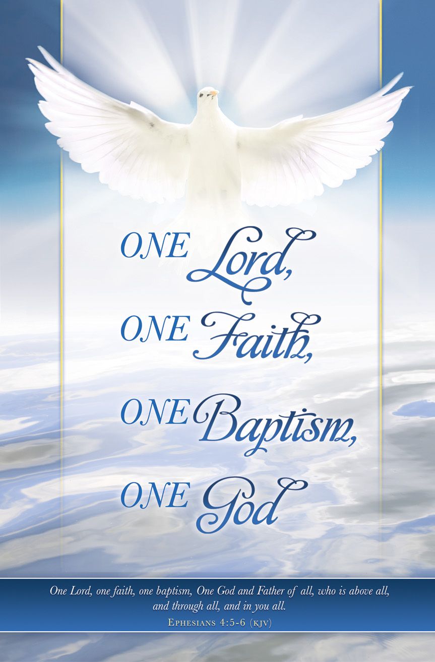 Baptism—One Lord, One Faith; Ephesians 4:5–6 (KJV)—Pkg 100—Standard Bulletin by Anchor Christian Distributors