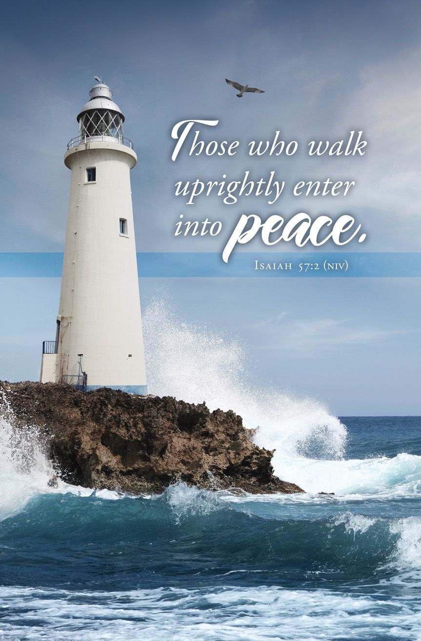 Funeral—Those Who Walk Uprightly; Isaiah 57:2 (NIV)—Pkg 100—Standard Bulletin by Anchor Christian Distributors