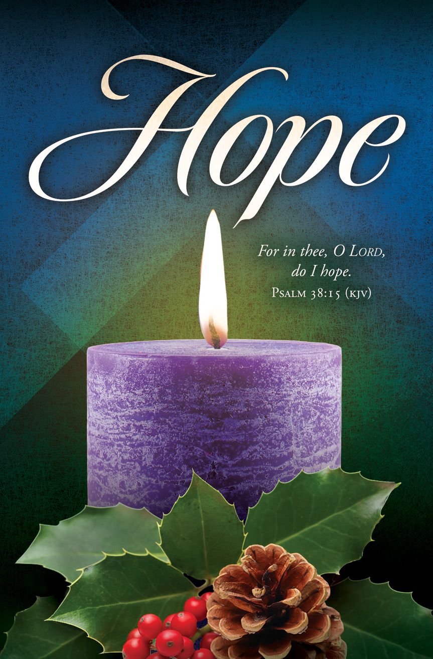Advent—Hope; Psalm 38:15 (KJV)—Pkg 100—Standard Bulletin by Anchor Christian Distributors