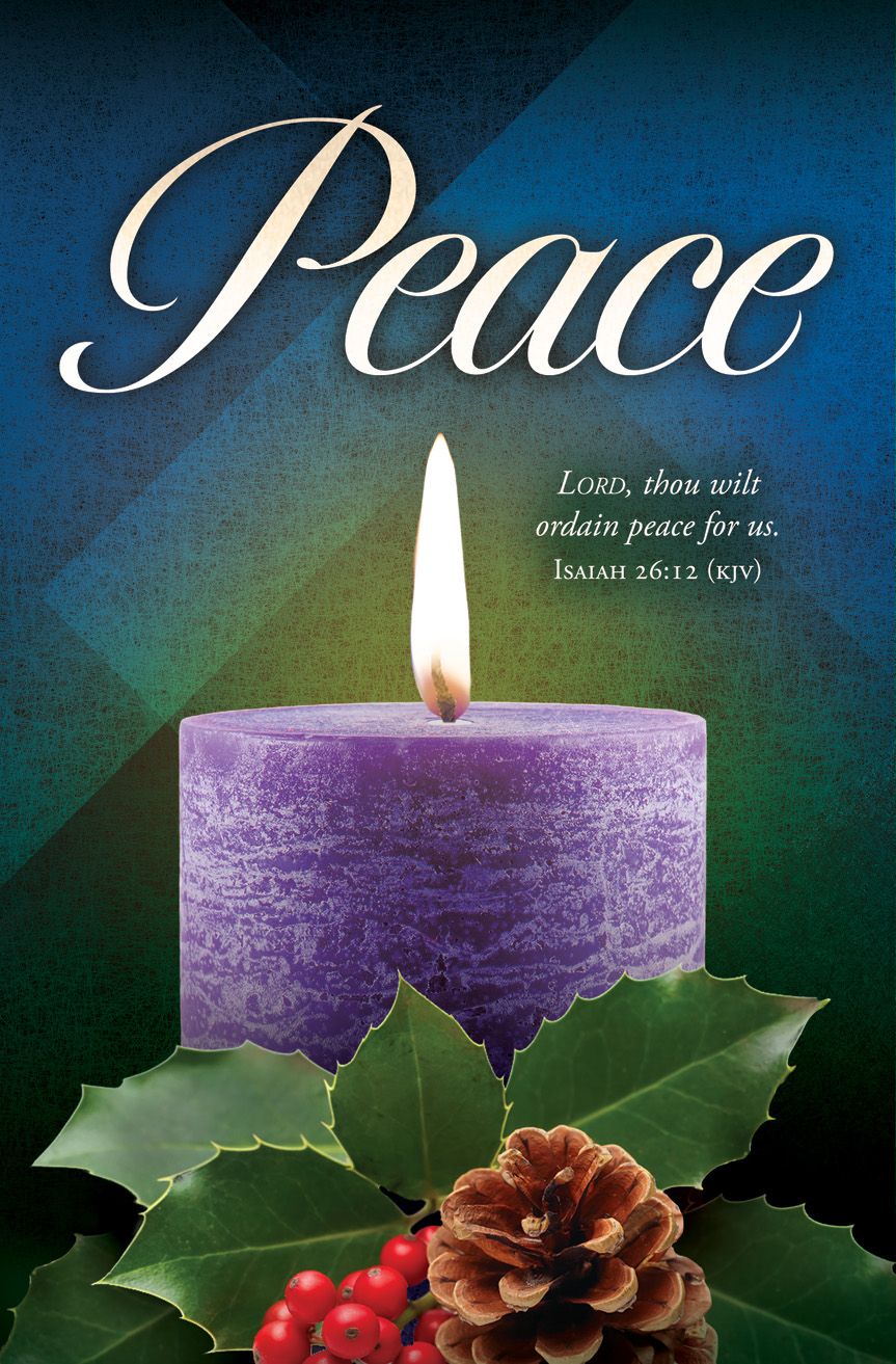 Advent—Peace; Isaiah 26:12 (KJV)—Pkg 100—Standard Bulletin by Anchor Christian Distributors