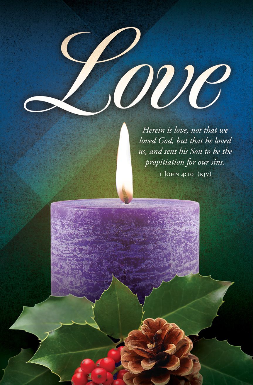 Advent—Love; 1 John 4:10 (KJV)—Pkg 100—Standard Bulletin by Anchor Christian Distributors
