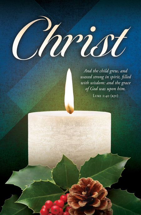 Advent—Christ; Luke 2:40 (KJV)—Pkg 100—Standard Bulletin by Anchor Christian Distributors