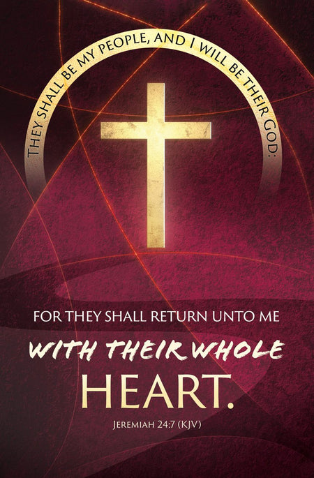 Revival—Jeremiah 24:7 (KJV)—Pkg 100—Standard Bulletin by Anchor Christian Distributors