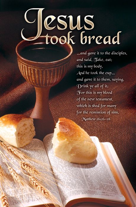 Communion Standard Bulletin - Jesus took bread by Anchor Christian Distributors