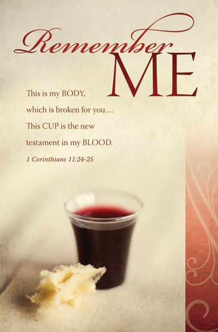 Communion Standard Bulletin - Remember ME by Anchor Christian Distributors