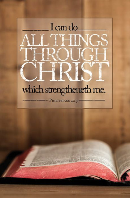 General Worship Standard Bulletin - I Can Do All Things through Christ by Anchor Christian Distributors