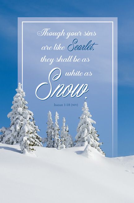 Standard Bulletin | General | They shall be as white as snow. by Anchor Christian Distributors